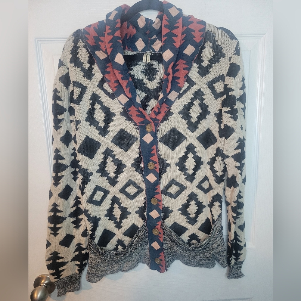 Gimmicks by BKE Aztec Tribal Sweater Medium